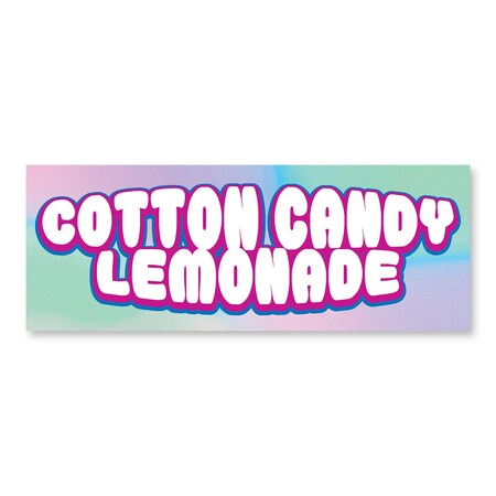 Signmission Cotton Candy Lemonade, 12 Inch, Decal D-12-30365