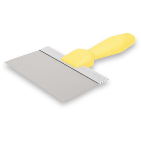 Wal-Board Tools Drywall Taping Knife, 8" Stainless Steel Blade, Yellow Plastic Handle 021-038