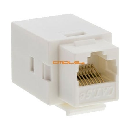 Cmple 213-N Cat5e Inline Coupler Type Keystone Jack - White 213-N