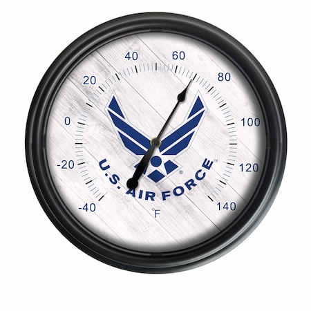 Holland Bar Stool Co United States Air Force Indoor/Outdoor LED Thermometer ODThrm14BK-08AirFor