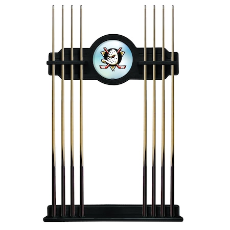 Holland Bar Stool Co Anaheim Ducks Cue Rack in Black Finish CueBKAnaDks