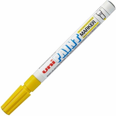 Uni-Ball UniPaint PX21 OilBased Fine Point Marker, Yellow UBC63705