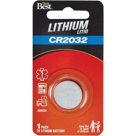 Do It Best CR2032 Lithium Coin Cell Battery DIB868950