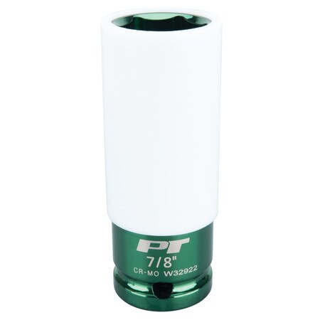 Perform Tool Socket 1/2 In Drive; 7/8 In; Thin Wall Impact Socket; Chrome Molybdenum Steel; Single W32922