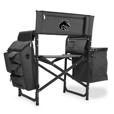 Picnic Time Family Of Brands NCAA Boise State Broncos Fusion Camping Chair with Side Table and Soft Cooler 807-00-679-704-0