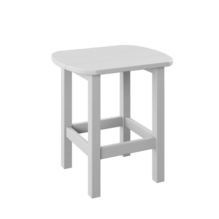 Polybird OVAL END TABLE     WHITE POLYBIRD P52