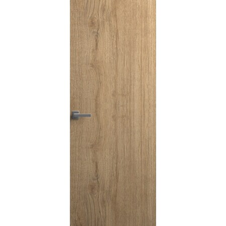 Sartodoors Invisible Solid Hidden Door with Handle, Planum 0010 Split Wood with Silver Hidden Frame 30" x 96" PLANUM0010HF-SPW49-30 x 96-RH-I