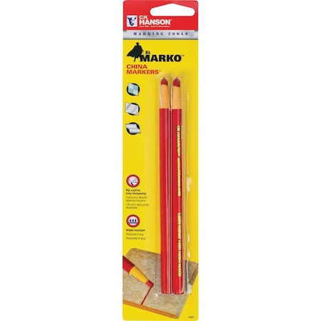 C.H. Hanson Red China Marker, 2PK 10261