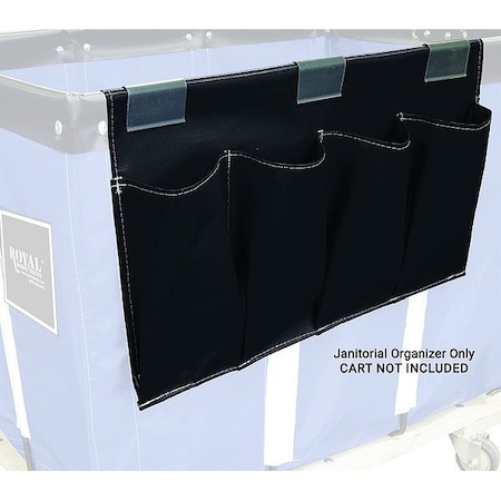 Royal Basket Trucks Janitorial Organizer, 2 lb Capac., Black G00-KKX-JSN
