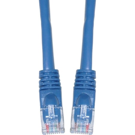 Cable Wholesale Cat5e Blue Copper Ethernet Patch Cable, Snagless/Molded Boot, POE Compliant, 50 foot 10X6-06150