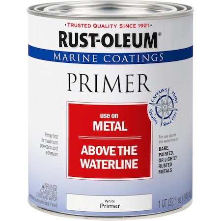 Rust-Oleum Marine Coatings Topside Paint, Bright Red, Gloss, 1 Qt 396966