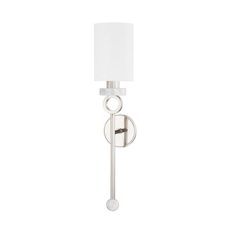 Corbett Lighting Haru 1 Light Wall Sconce 5.5 In. Burnished Nickel 395-01-BN