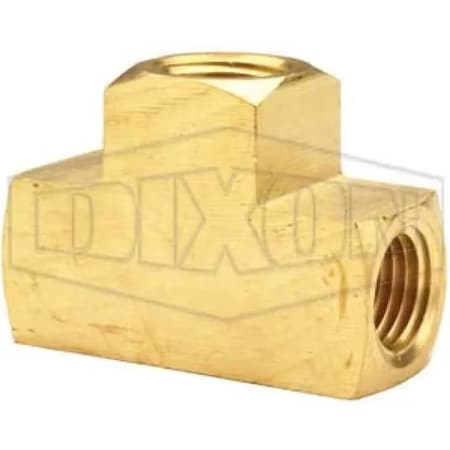 Dixon Tee, 3/8 in Nominal, FNPT End Style, Brass, Domestic 3220606C