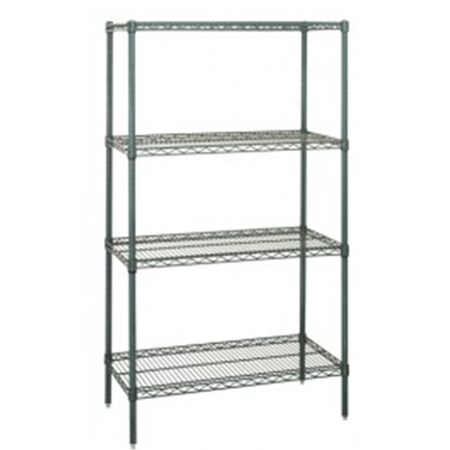 Betterbeds Proform Wire Shelving Unit with 4 Shelves - 18 x 36 x 86 in. BE1137139