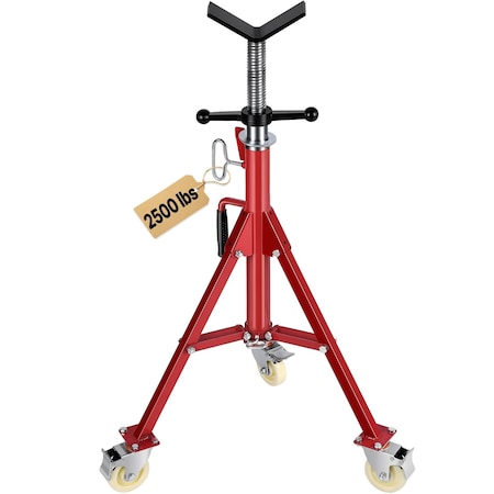 Vevor VEVOR Pipe Stand Adjustable Height 28-52 Inch 2500LBS for 1/8 to 12 Inch Pipe VV-P-1107AV