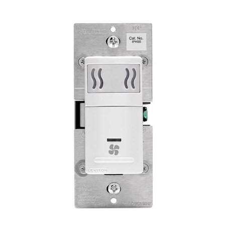 Leviton Leviton Decora 3 amps Single Pole Single Pole Humidity Sensor/Fan Control White 1 pk R02-DHS05-1LM