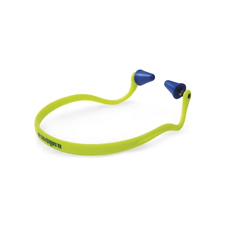 Sellstrom Reusable Non-Allergenic polymer Ear Plugs, Bell Shape, 25 dB, High Visibility Green S23430