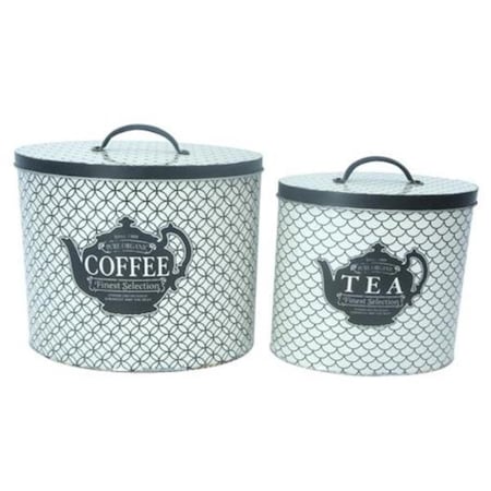 Seatsolutions Condiment-Themed Round Storage Tin - Set of 2 SE3560978