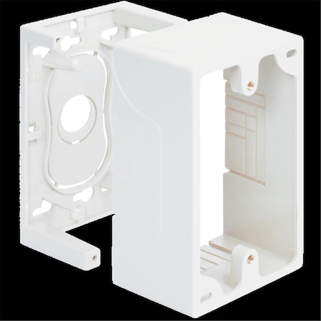 Icc 1 Gang Junction Mounting Box - White ICACSMBSWH