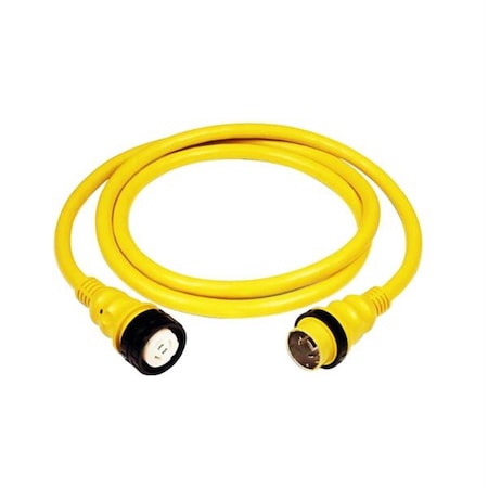 Marinco 50Amp 125-250V Shore Power Cable - 25 in. - Yellow 6152SPP-25