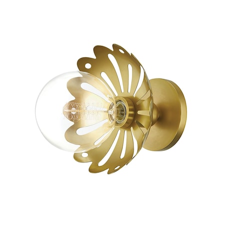 Mitzi Alyssa 1 Light Wall Sconce 9 In. Aged Brass H353101-AGB