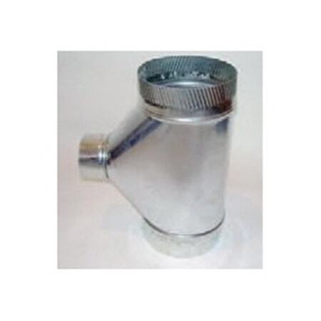 Gray Metal Products 6 x 6 x 6 in. Galvanized Connector Pipe Tee 3603006