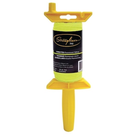 Stringliner Line Reel, 135 ft L Line, Fluorescent Yellow Line 25012