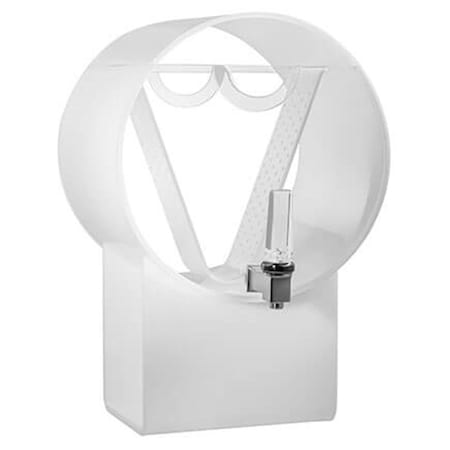 Rossetto Rosseto  3 gal Lucid Acrylic Barrel Beverage Dispenser LD174