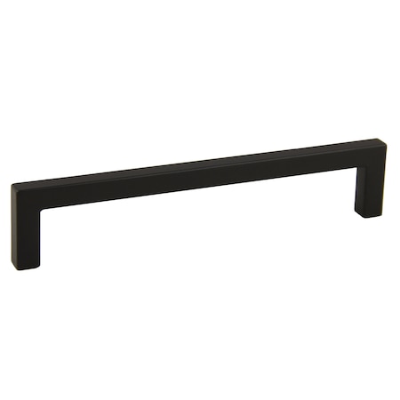 Pride Industrial 6-3/8in Modern Square Cabinet Pull with 6-3/10in Center to Center Matte Black Finish P87228BK