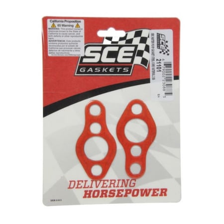 Sce Gaskets Water Pump Gasket Set with Steel Carrier for Small Block Chevy, 2PK SCE21101