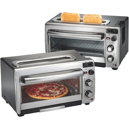 Hamilton Beach Hamilton Beach Metal Black/Silver 2 slot Toaster Oven 12 in. H X 17.8 in. W X 10.2 in. D 31156