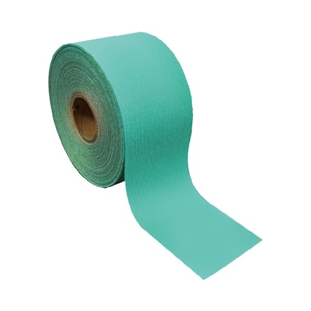 High Teck Products 2-3/4inx25 YD GREEN HOOK & LOOP Sanding Sheet Roll 180G AFR180H