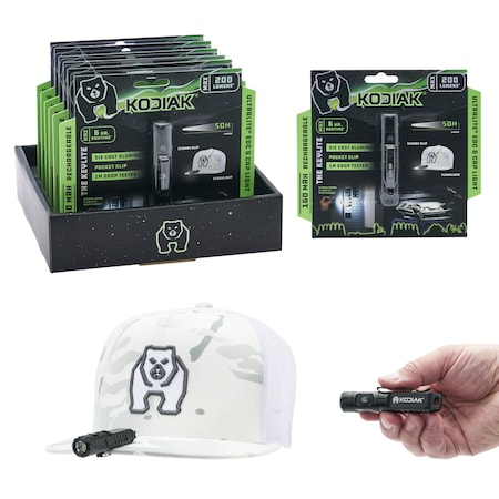 Kodiak Keychain Flashlight with Clip K-KEYFL-6/12