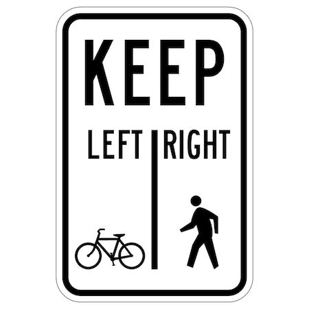Sign Solutions Usa Traffic Sign, 12 in Width, Aluminum Sign, Vertical Rectangle DUS06HWT1218R9-7