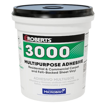 Roberts Adhesive, 3000 Series, Creamy Tan, 4 gal, Pail 3000-1