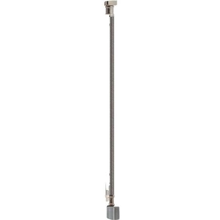 Plumb Pak EZ Series Toilet Supply Tube, 1/2 in Inlet, Flare Inlet, 7/8 in Outlet, Ballcock Outlet, 20 in L PP23857