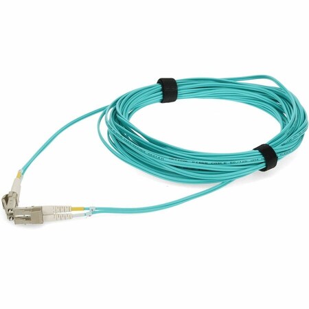 Add-On 10m LC to LC Aqua OM4 Duplex OFNP Plenum-Rated TAA Fiber Patch Cable ADD-LC-LC-10M5OM4P-TAA
