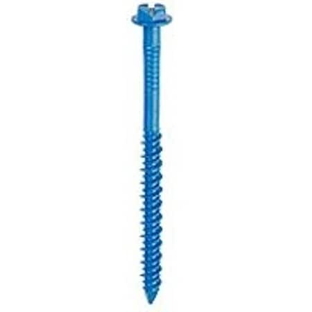 Tapcon Screw Anchor, 1-3/4 in L, Hex Drive, Steel, Climaseal, 75 PK, 1/4 in Drive, 75PK 24320