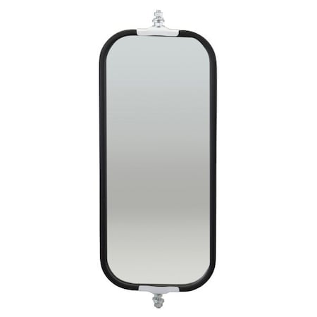 Grote Lighting OEM-Style West Coast Mirrors, Flat Ribbed-Back, White, 93 sq. in. Reflective, Steel Housing 16091