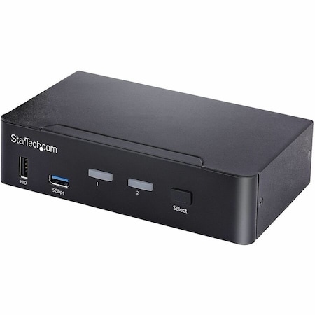 Startech.Com USB C KVM SWITCH, 2 PORT DISPLAYPORT KVM W/ 4K 60HZ UHD HDR VIDEO, 3.5MM AUDIO, 4X USB HID, 2X SV231DPUCA