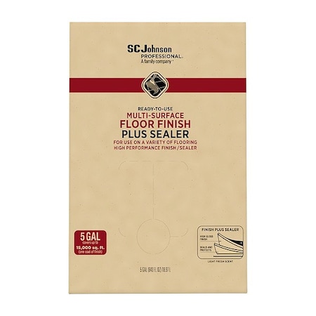 Sc Johnson Professional Floor Finish, Liquid, 5 gal, Bag, High Gloss 362834