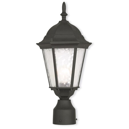 Lighting Business Hamilton 1 Light Outdoor Post-top Lantern In Textured Black LI373801