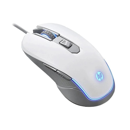 Hp M200 Wired Gaming Mouse 2400 MAX DPI, RGB M200/WT