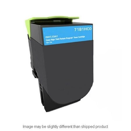 Lexmark Replacement 71B0H20 HI YLD CYAN TONER 71B0H20  71B0HC0