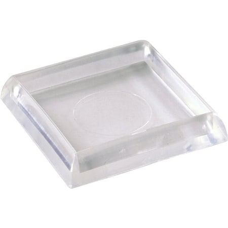Shepherd Hardware Caster Cup, Plastic, Clear, 4PK 9089