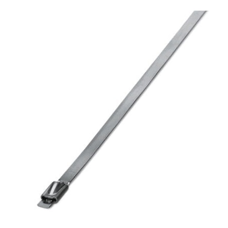 Phoenix Contact Cable Tie, 1067 mm L, Silver, 304 Stainless Steel, 890 N Strength 3240805
