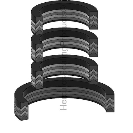 Commercial Hydraulics Aftermarket Parts CM-36, 2.750  - 5.750  Vee Sets & Wipers, COMMERCIAL KITS CM-36