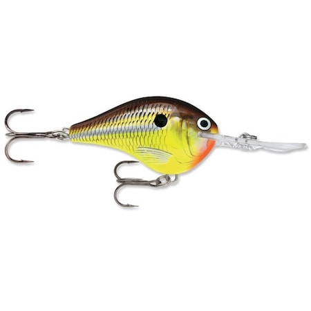 Normark Rapala DT Series Crank bait - 0.31 oz., Hot Mustard RDT04HM