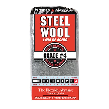 Tool Time Number 4 Steel Wool Pads, 12PK TO3302882