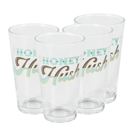Wanda June Home By Miranda Lambert 4 Piece 16 Ounce Glass Honey Hush Tumbler Set 138803.01